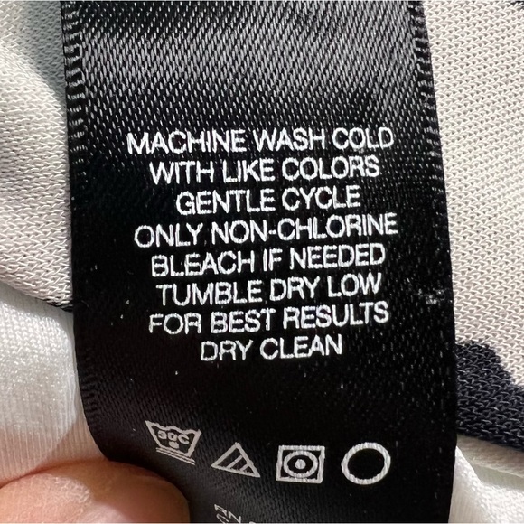 Kenneth Cole ZEBRA Black White Wide Stripe Maxi Dress size XXS FALL 2024 style - Picture 8 of 8